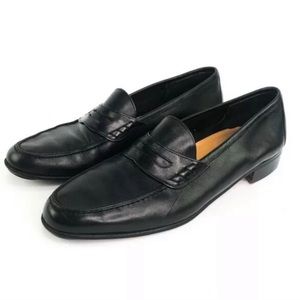 Salvatore Ferragamo Black Penny Loafers